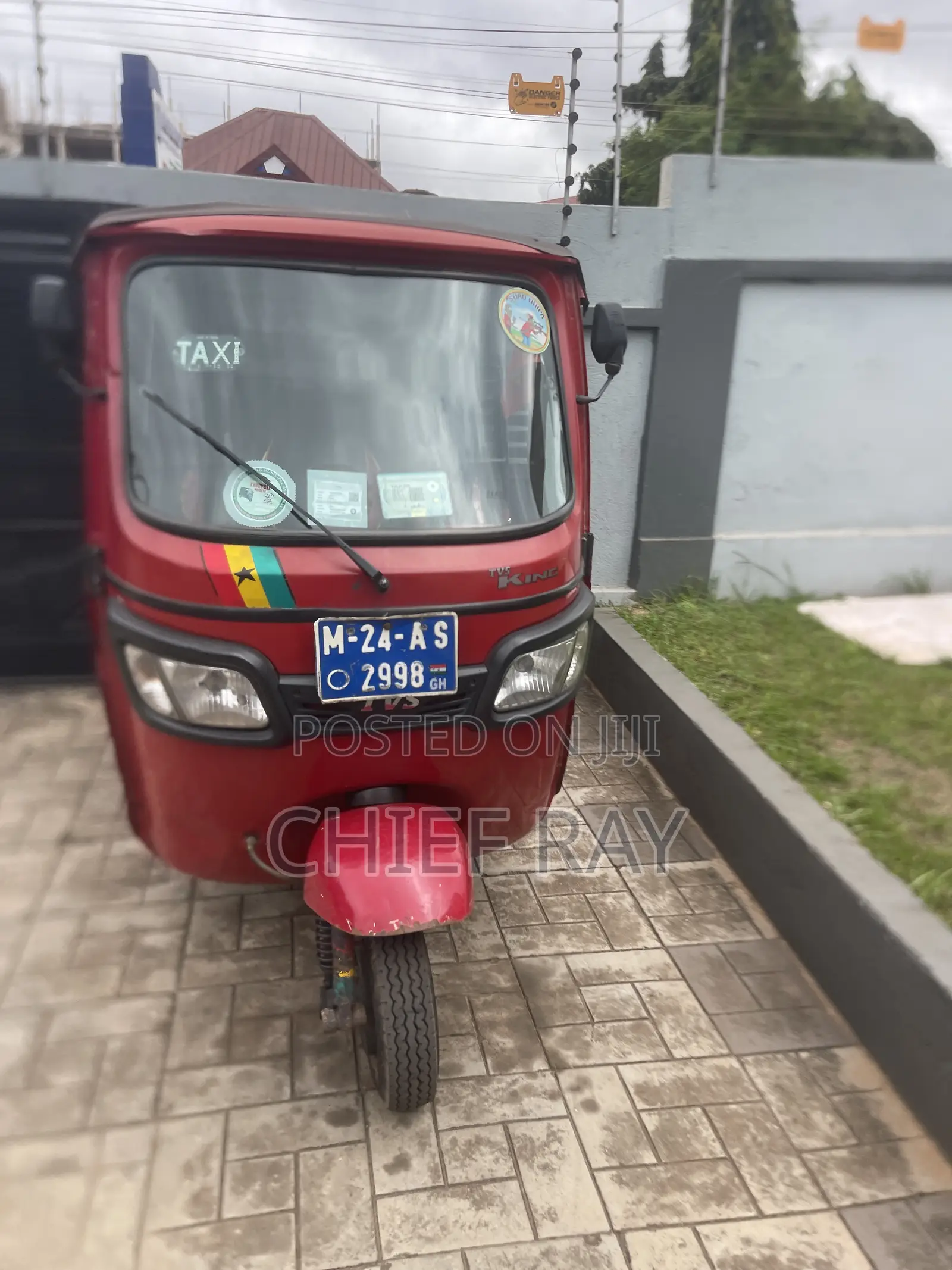 TVS King Deluxe Plus iTouch Start 2024 Red