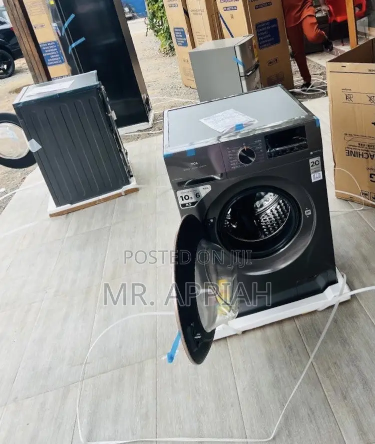 Super Affordable TCL 10.5kg Front Load Wash Dry Machine(Gray) 