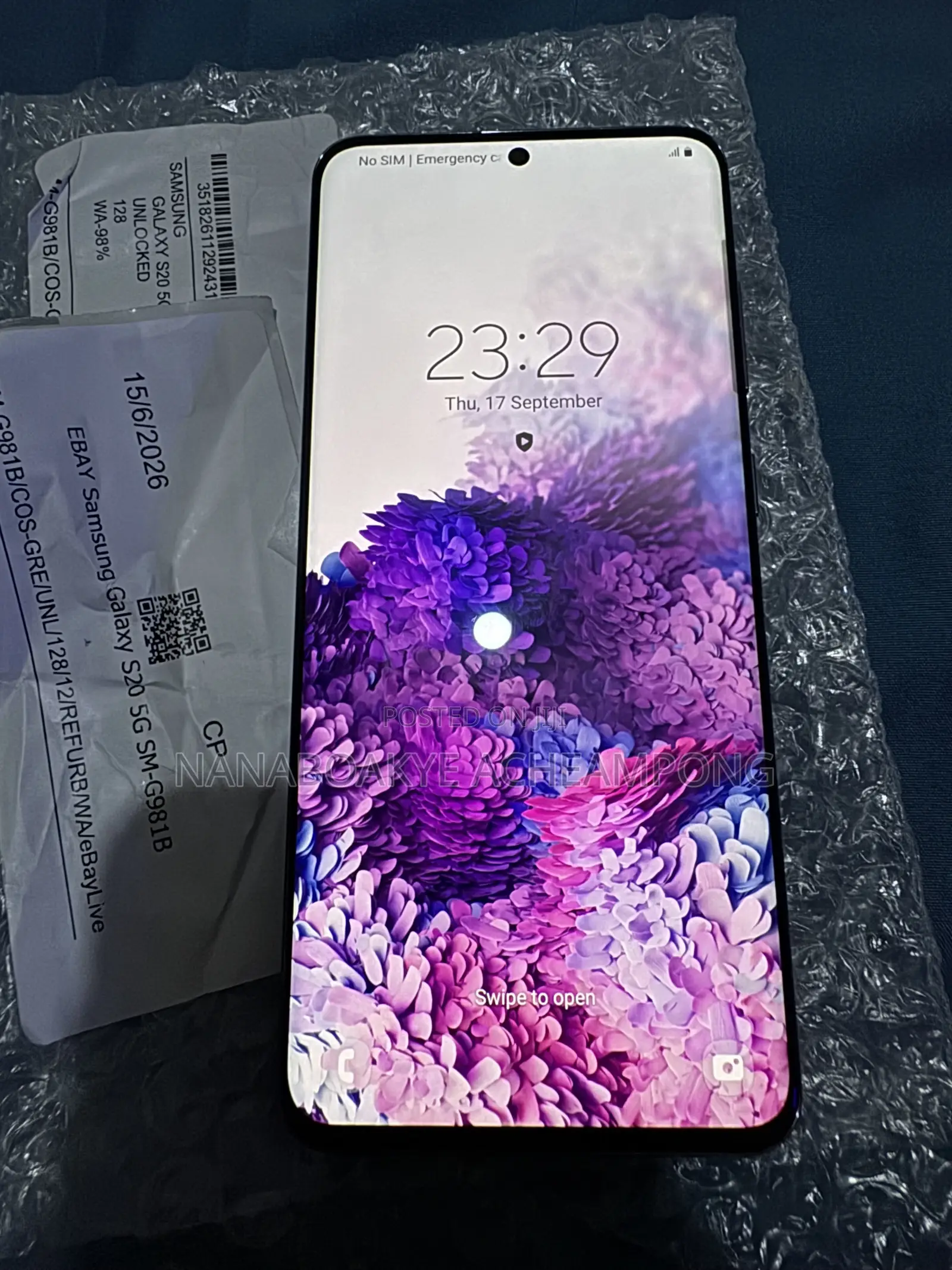 Samsung Galaxy S20 5G Uw 128 GB Gray