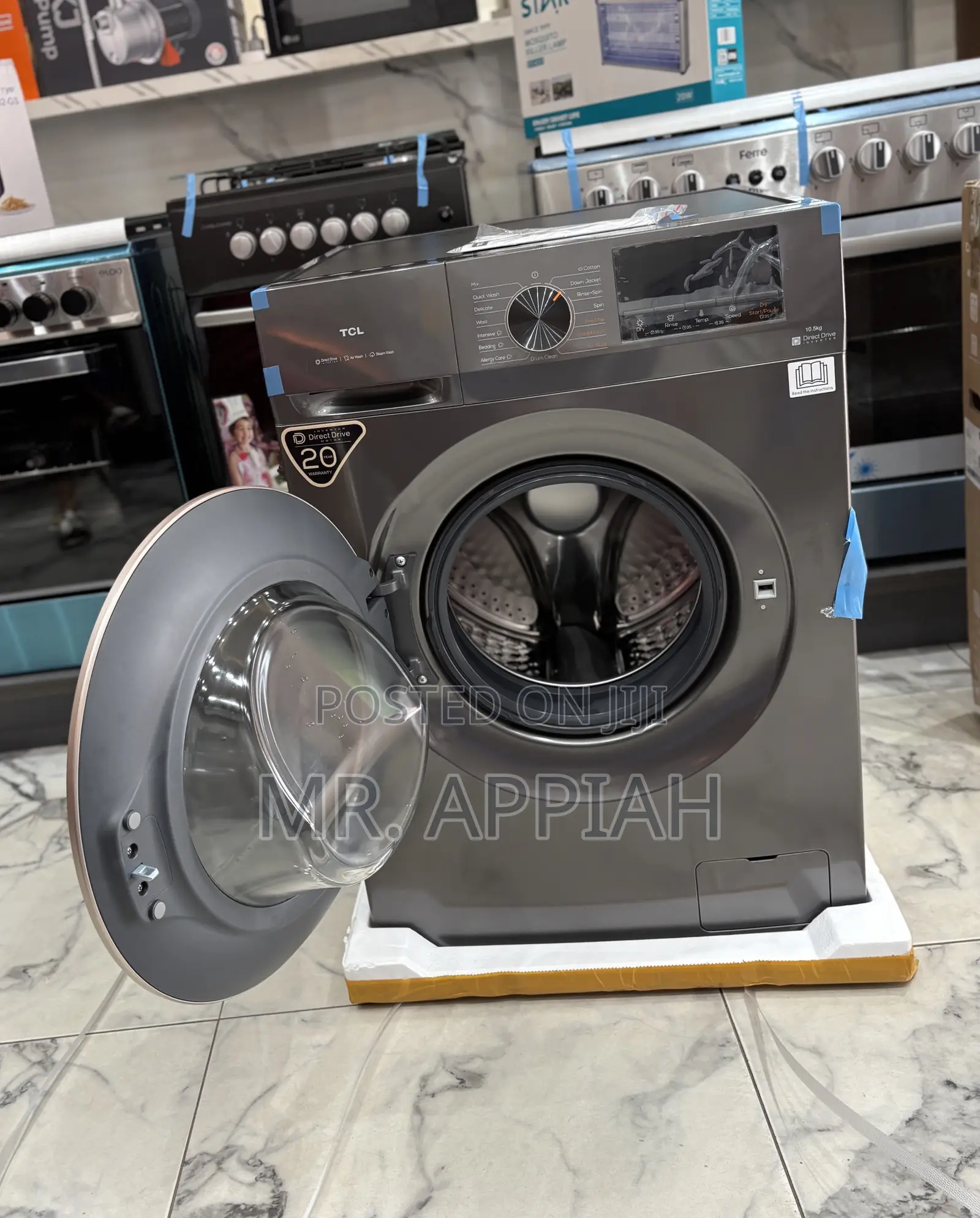 Buy Classic TCL 10.5kg Front Load Washing Machine(Spin Dry).