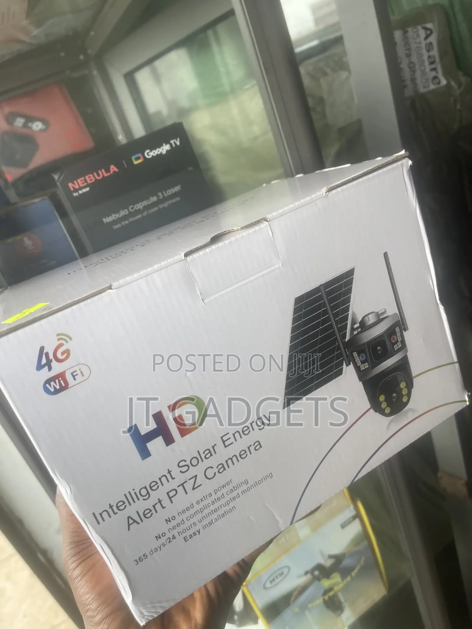 4G + Wi-Fi HD Solar PTZ Security Camera | 7W Solar Panel