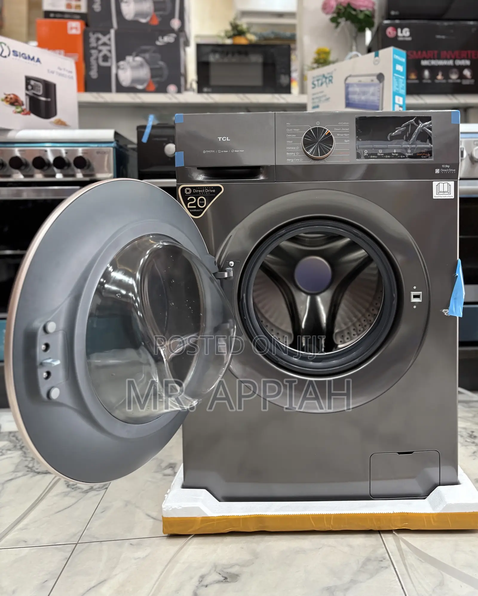 Efficient Classic TCL 10.5kg Semi-Automatic Machine(Gray) 