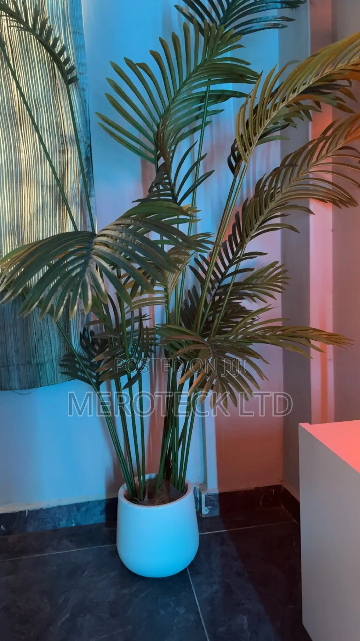 Artificial Plant Short Palm With Free Pot