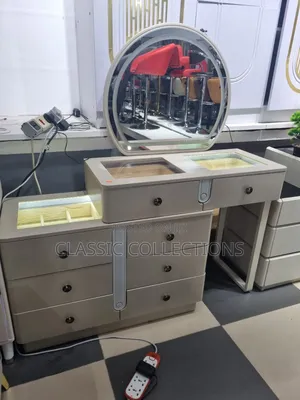 Luxury Vanity Dressing Table With Illuminated Jewellery Displays