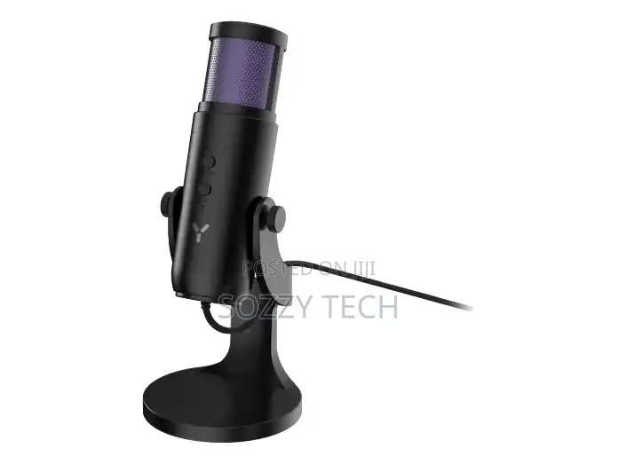 ISY IMI-2000 USB Streaming Microphone LED Streaming Microphone, Black