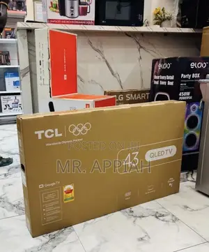 Extremely Durable TCL 43” Qled Smart Android Television(Black) 