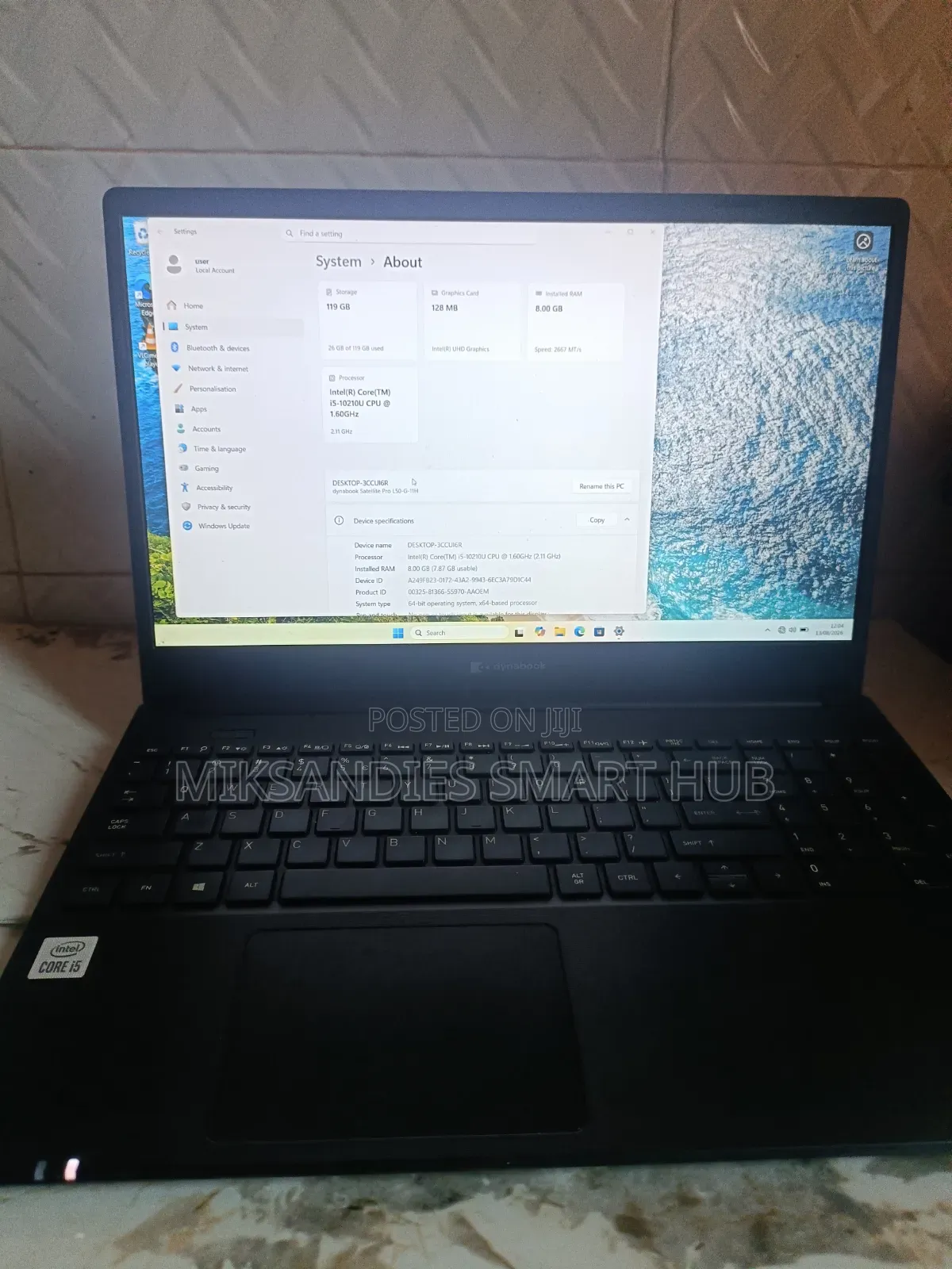 Laptop Toshiba 8GB Intel Core i5 SSD 128GB