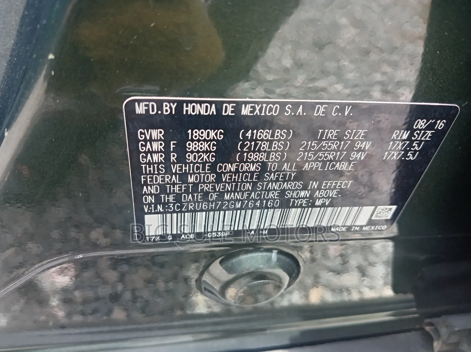 Honda HR-V 2017 Green