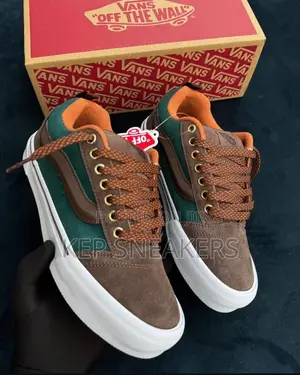 Vans Knu Skool Suede Brown and Green Colorway