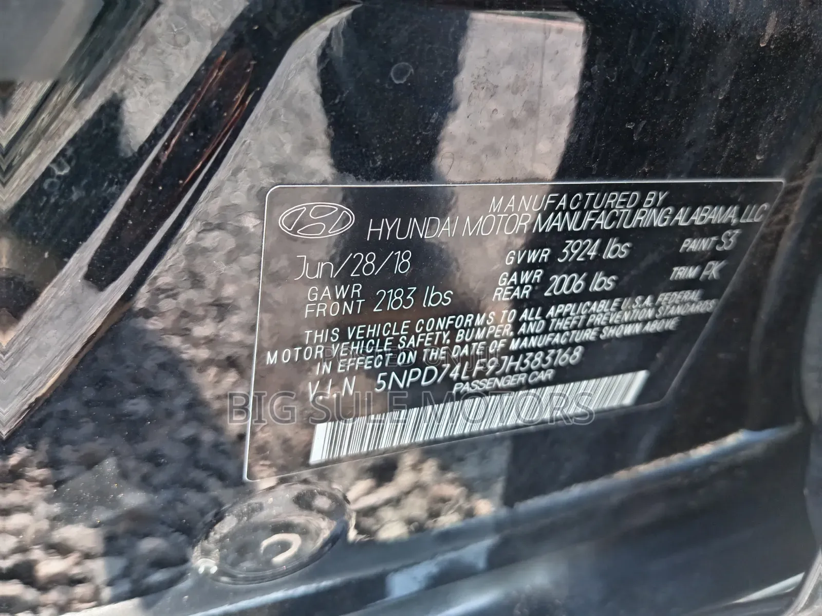 Hyundai Elantra SE 2018 Black
