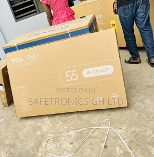 Newly Bulky 55 Inch Smart Uhd TCL Frameless TV