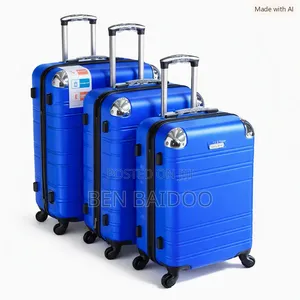 Plastic 3 Set Luggage 3in1 (4-Wheel Spinner)