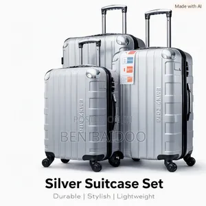 Plastic 3 Set Luggage 3in1 (4-Wheel Spinner)