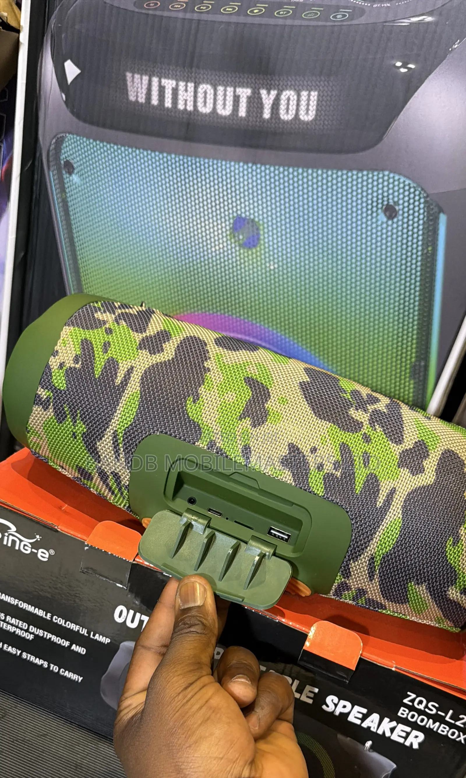 Sing-E ZQS-L28 Bluetooth Speaker – IP65 Waterproof, TWS LED Light