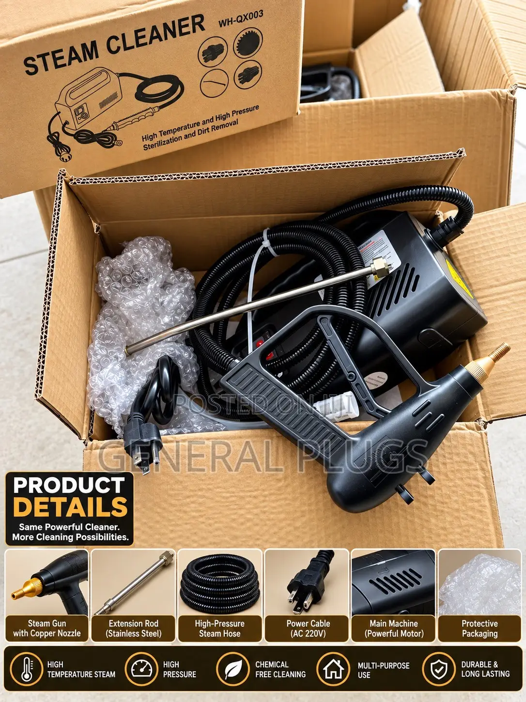 Hot Automative Deep Steam Cleaning for Cars ,AC, Sofas Kitchen ,Tiles
