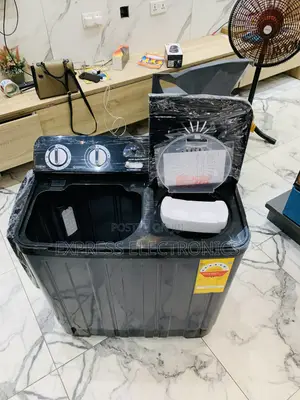 Nasco 7kg Black Semi-Auto Twin Tub WM (Model:NAS-07-Tw)