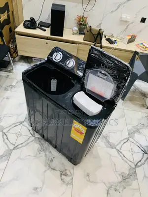 Lovely New Nasco 7kg Black Semi-Auto Twin Tub WM (Model:NAS-07-Tw)