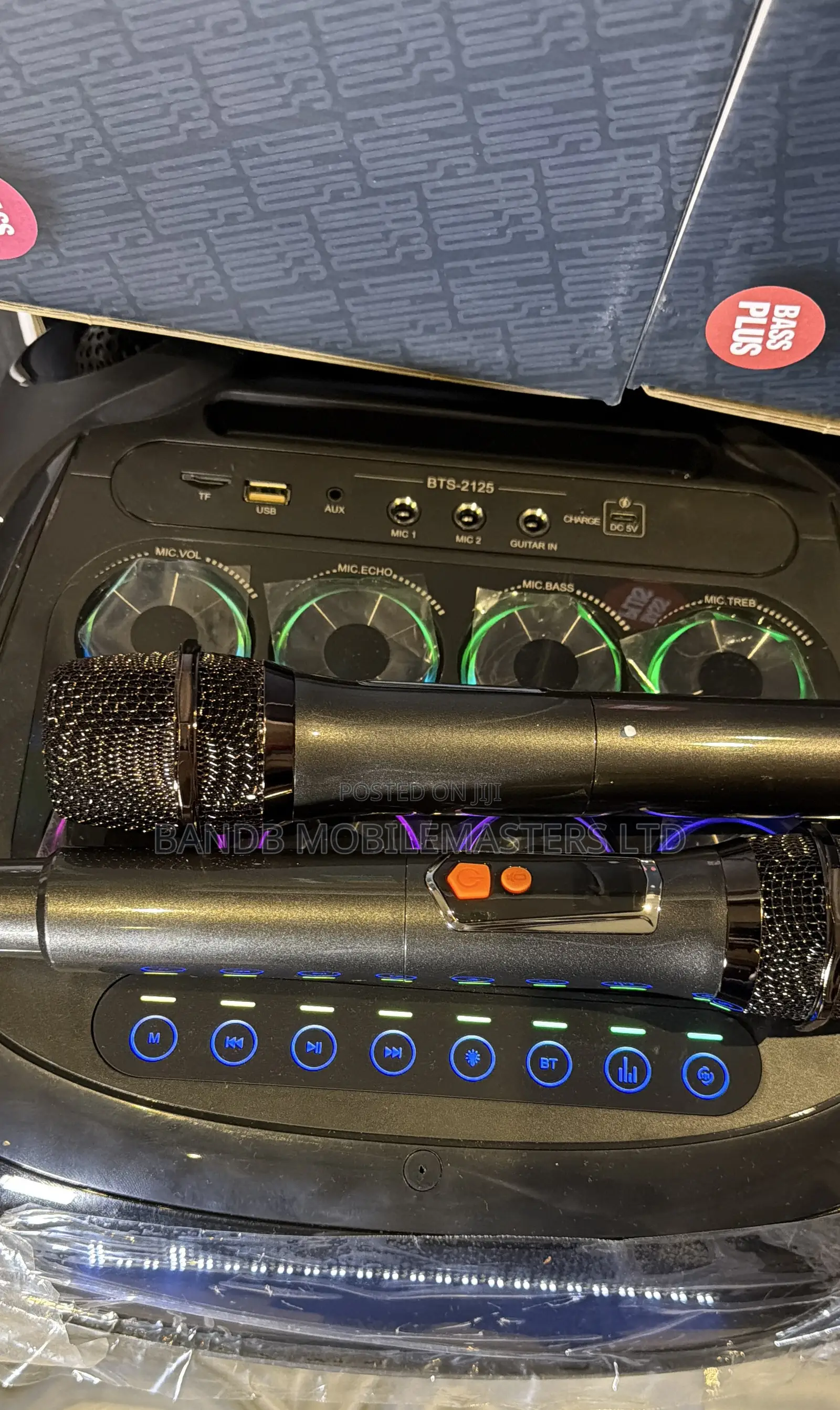Very Big 12-Inch Party Speaker brodu BTS-2125 | 2 Wireless Mics
