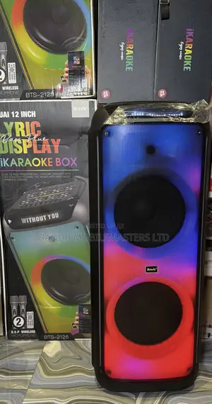 Very Big 12-Inch Party Speaker brodu BTS-2125 | 2 Wireless Mics