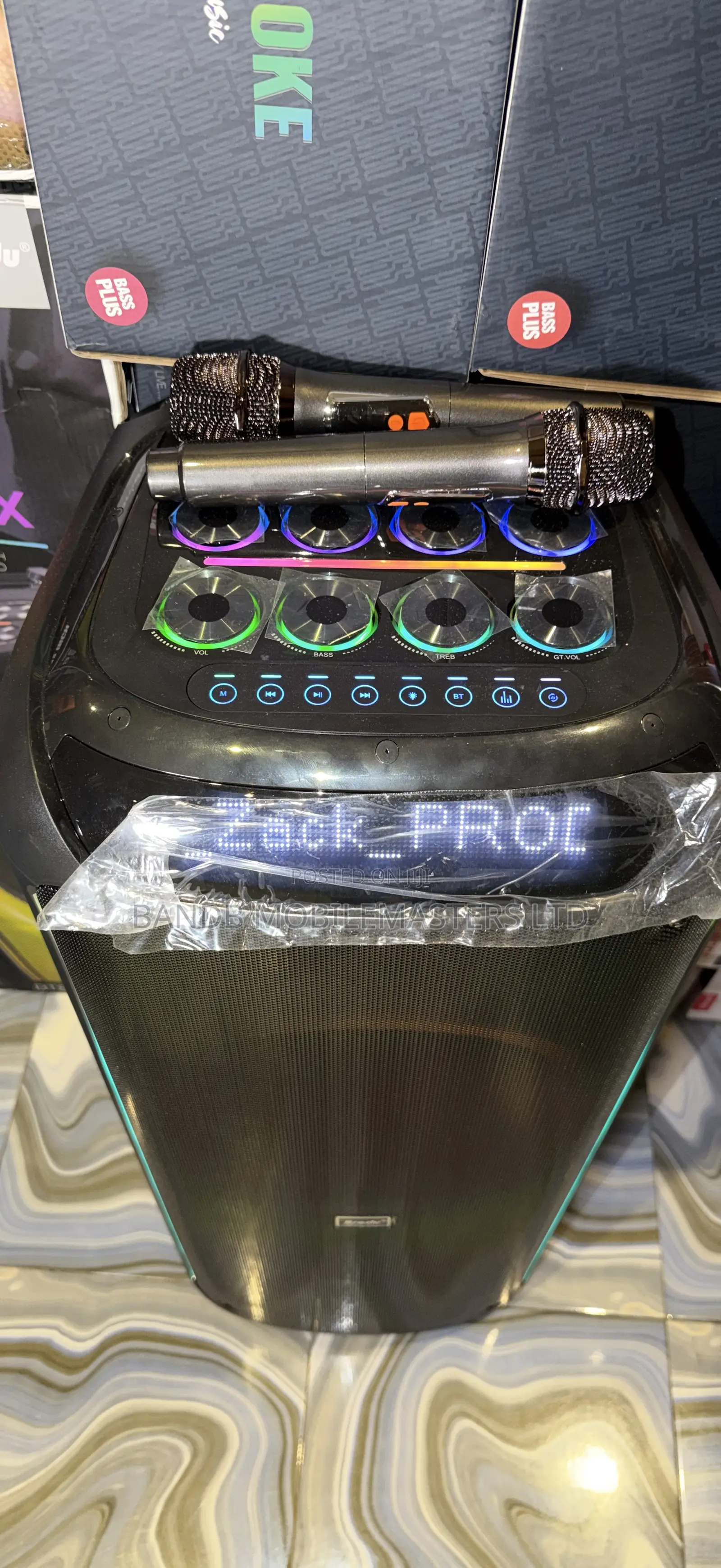 Very Big 12-Inch Party Speaker brodu BTS-2125 | 2 Wireless Mics