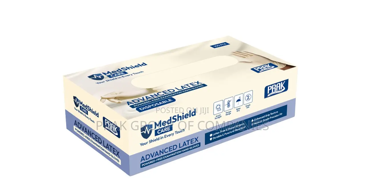 Hand Gloves - MedShield Advanced Latex Powered-Free Examination
