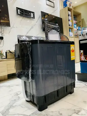 High Quality Nasco 7kg Black Semi-Auto Twin Tub WM (Model:NAS-07-Tw)