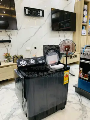 Ultra Sleek Black Nasco 7kg Black Semi-Auto Twin Tub WM (:NAS-07-TW)