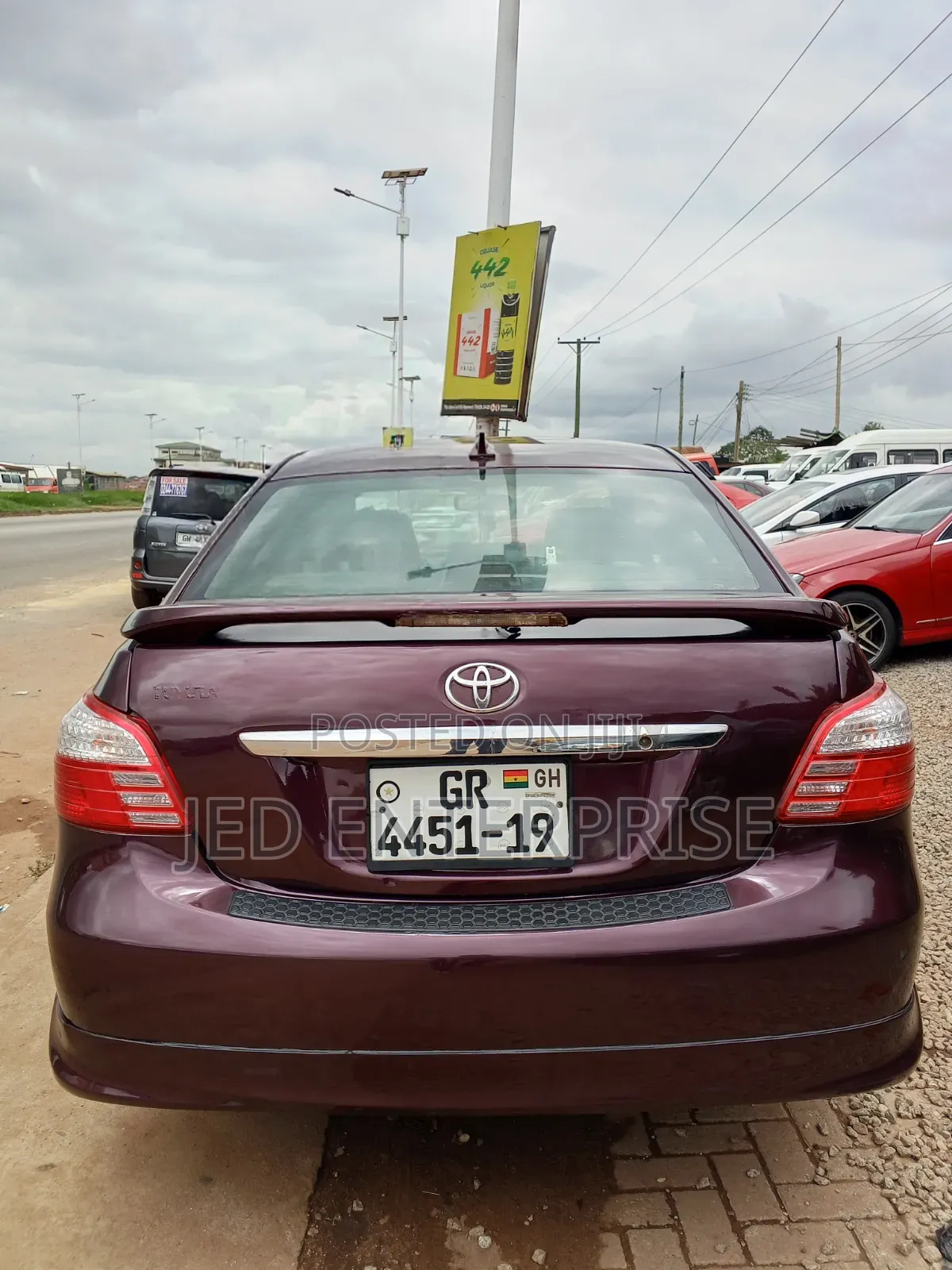 Toyota Yaris 2009 Burgundy