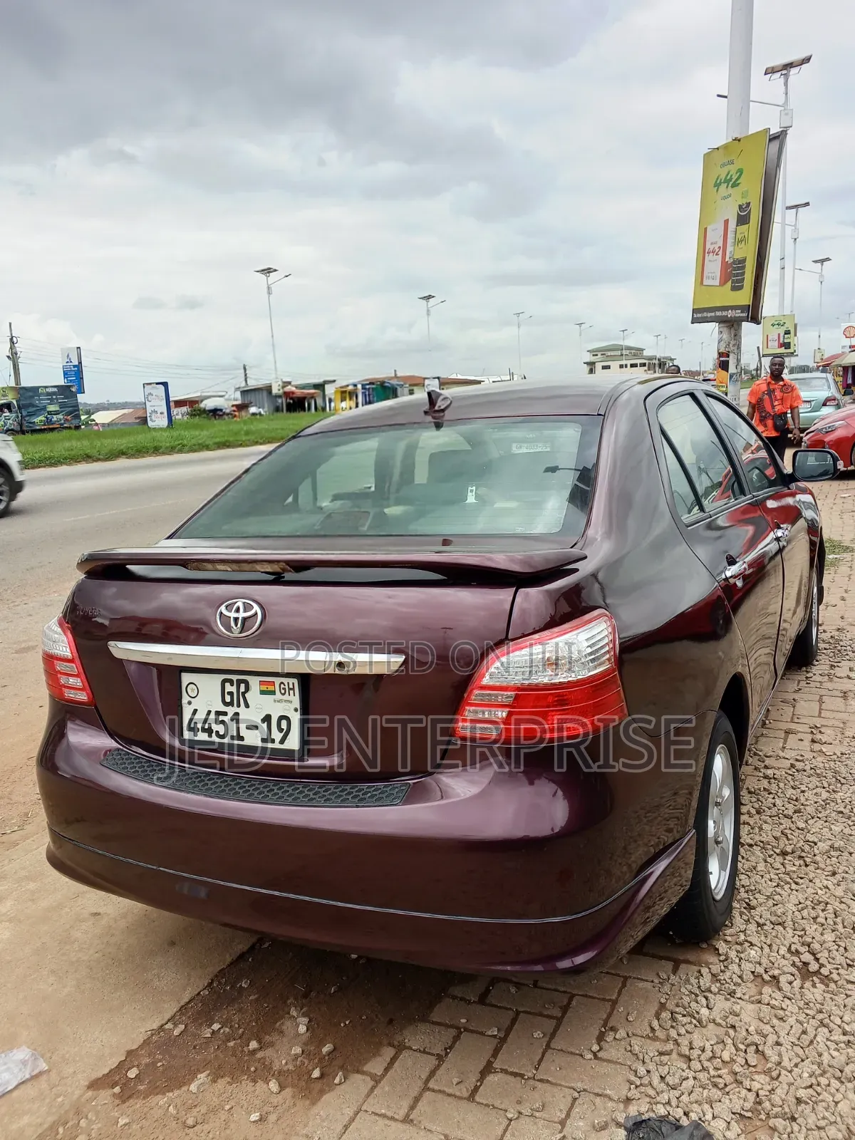 Toyota Yaris 2009 Burgundy