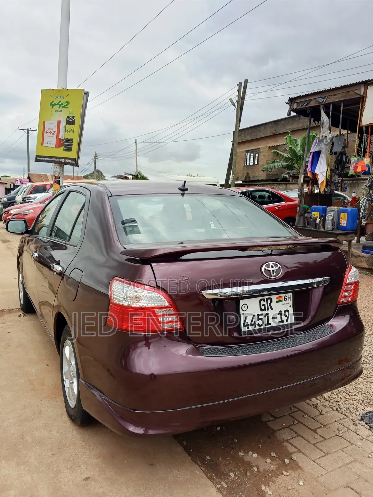 Toyota Yaris 2009 Burgundy
