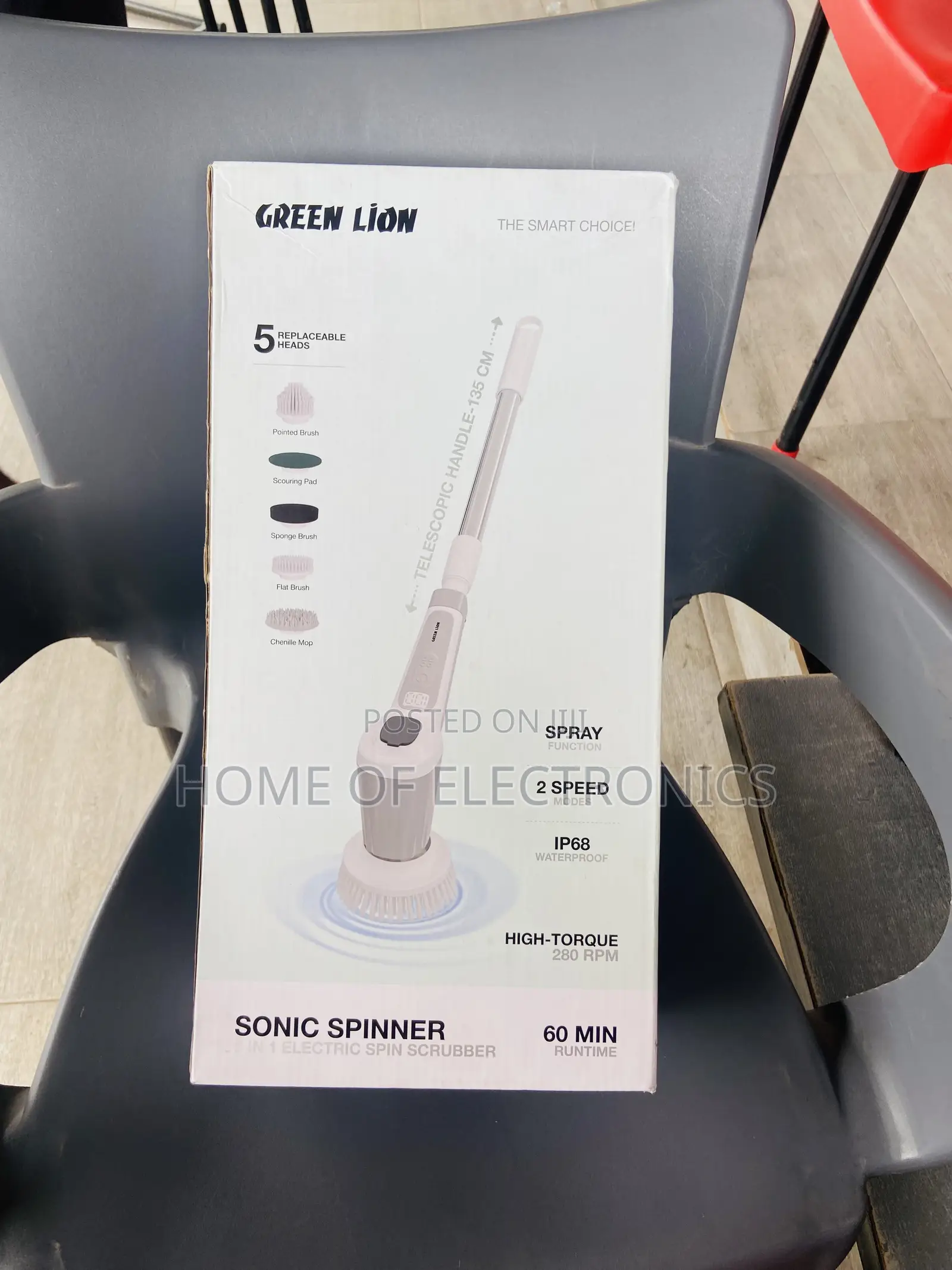 Buy the New Green Lion Sonic 5 in 1 Spin Scrubber