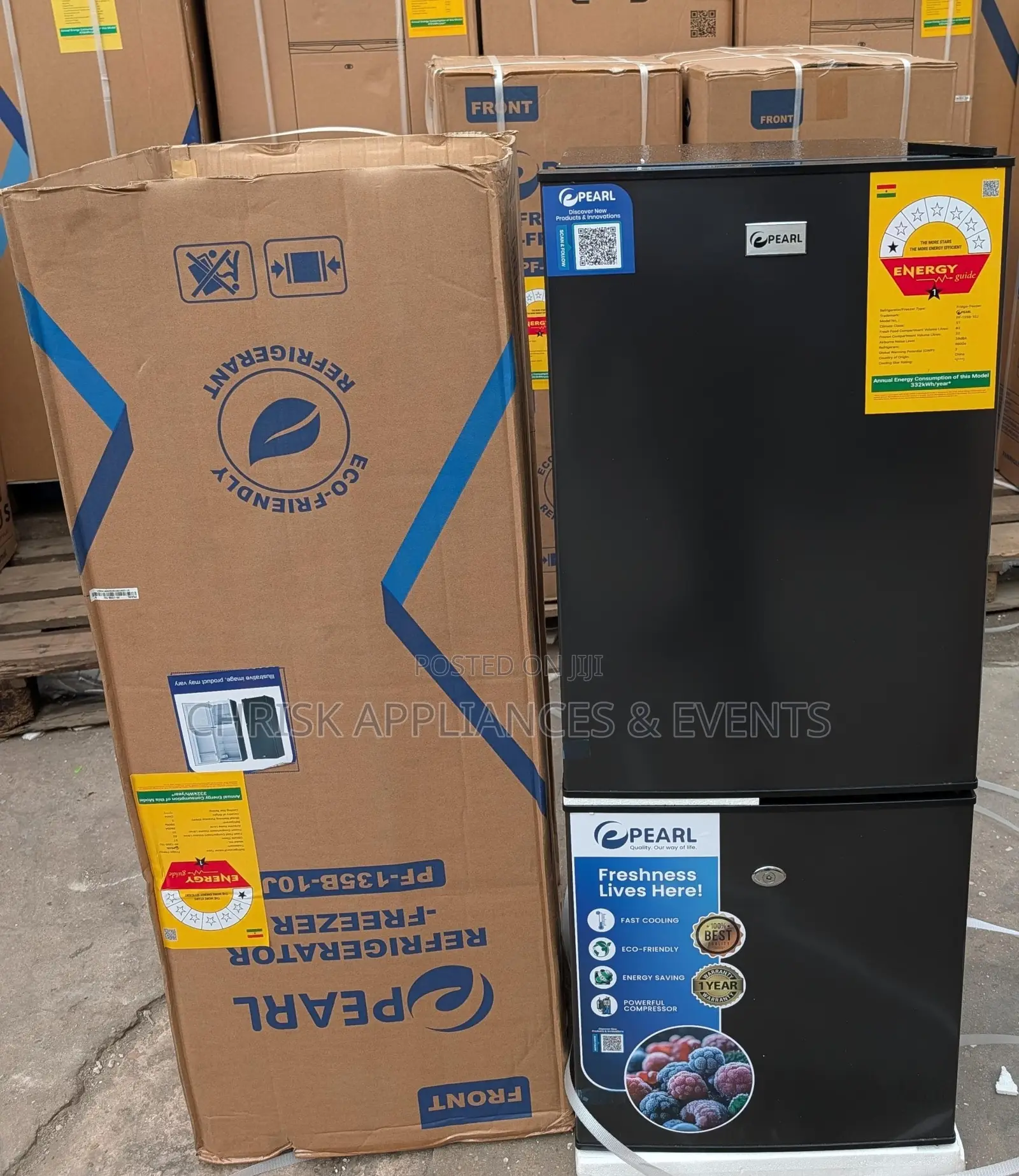 Pearl Pf-135b 94l Combi Refrigerator