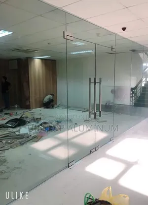Double Glass Door Installation
