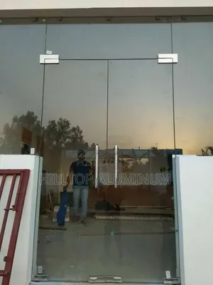 Tempered Glass Double Door