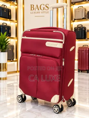 Black Softside Rolling Travel Suitcase Dual-Front Zippered Luggage Bag