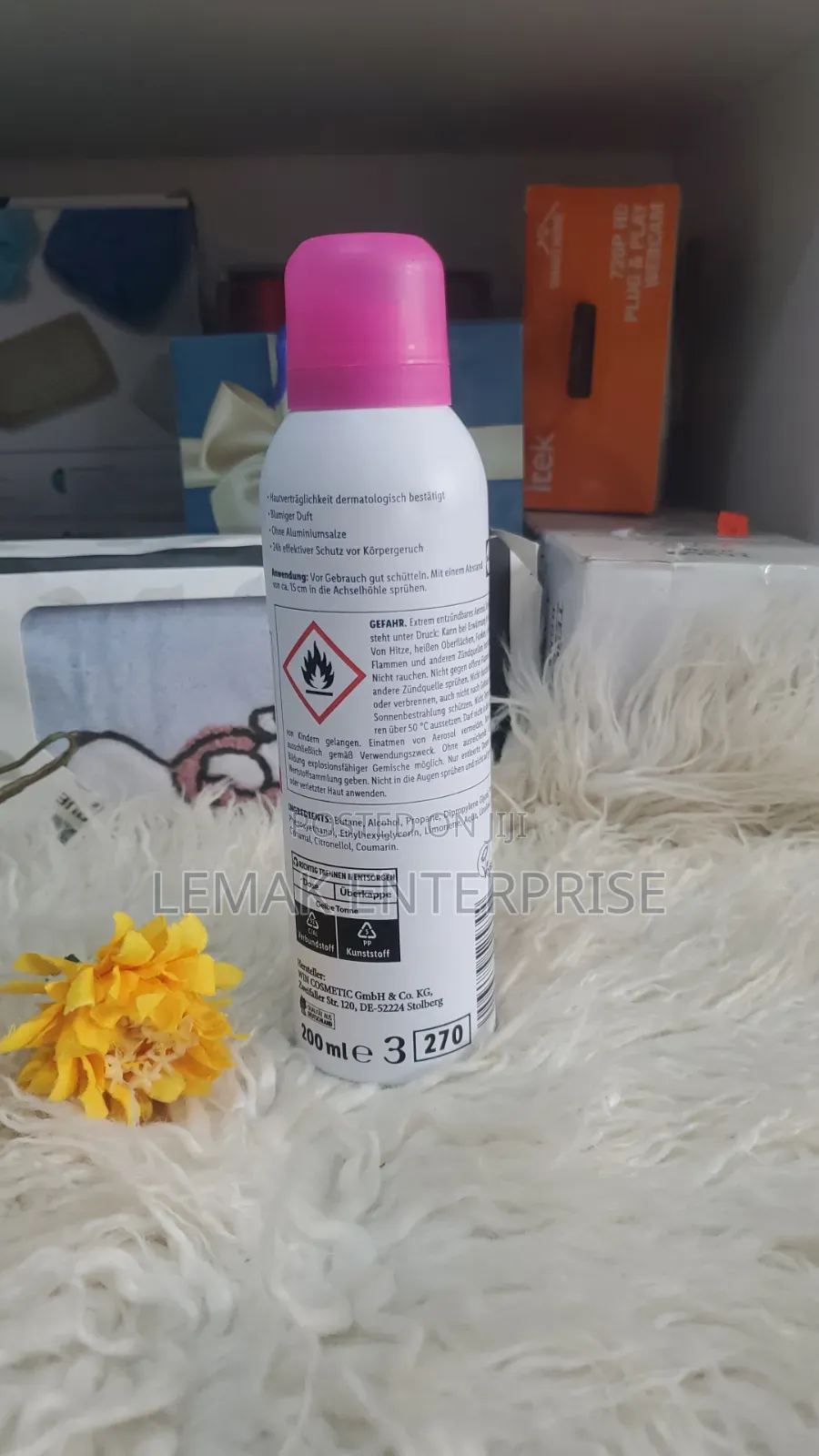 Cien Deospray Fresh Pink Zero Aluminum. 200 Ml. From Germany