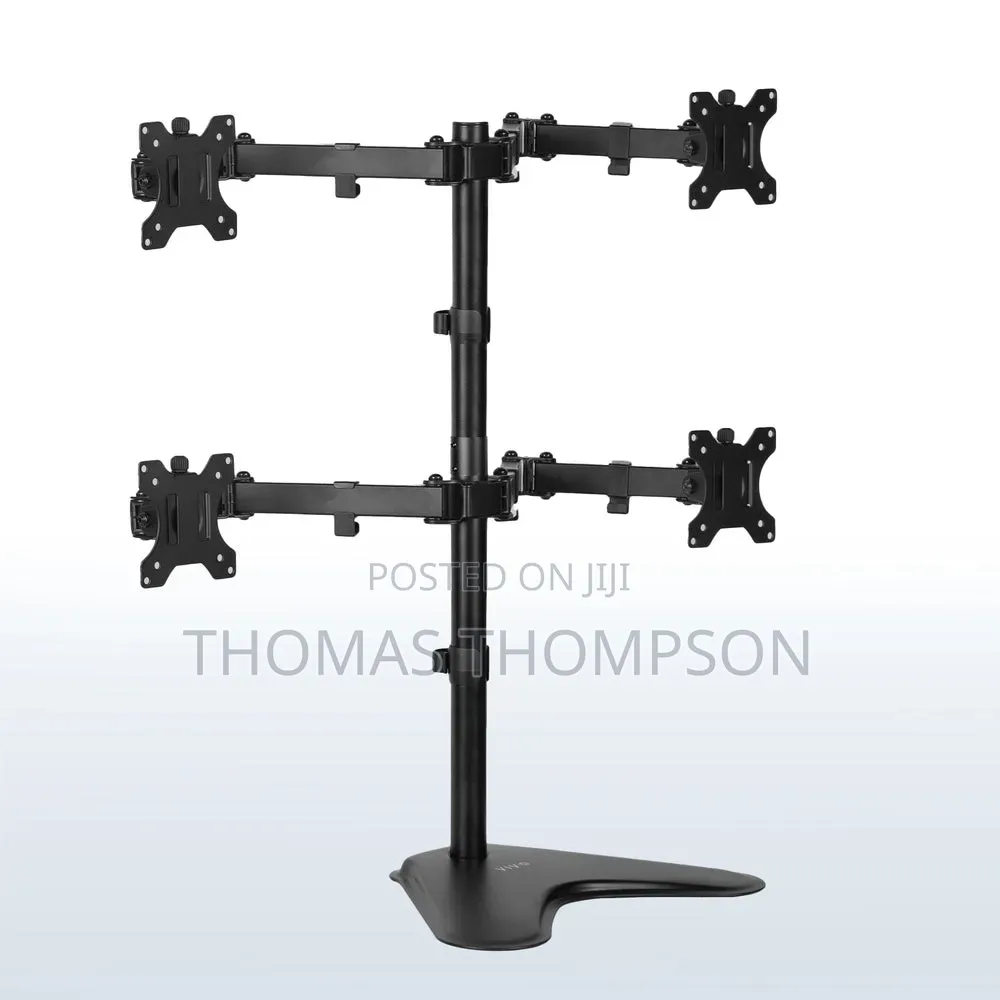 VIVO Quad Monitor Free-Standing Desk Mount