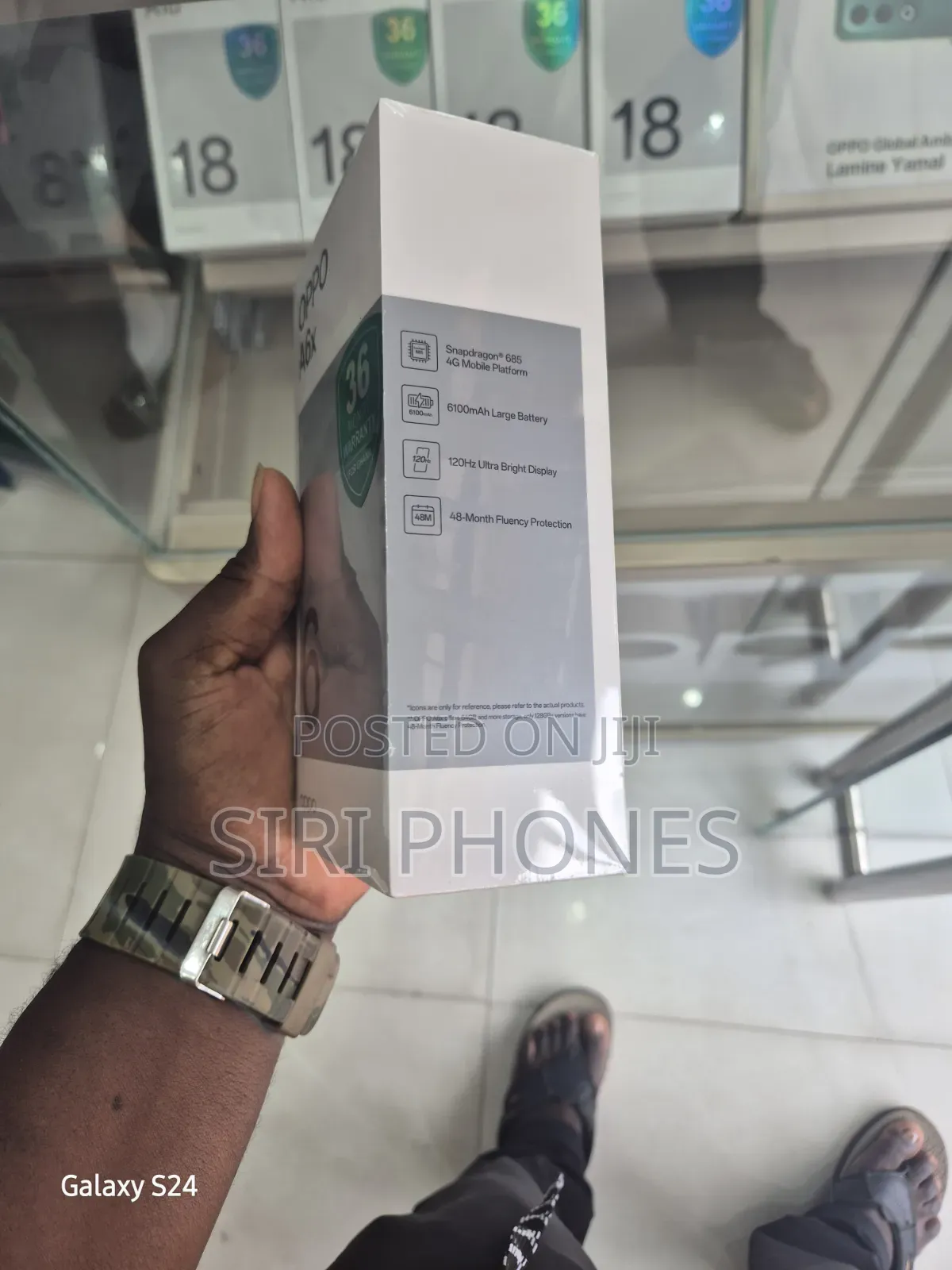 New Oppo A6x 128 GB Blue
