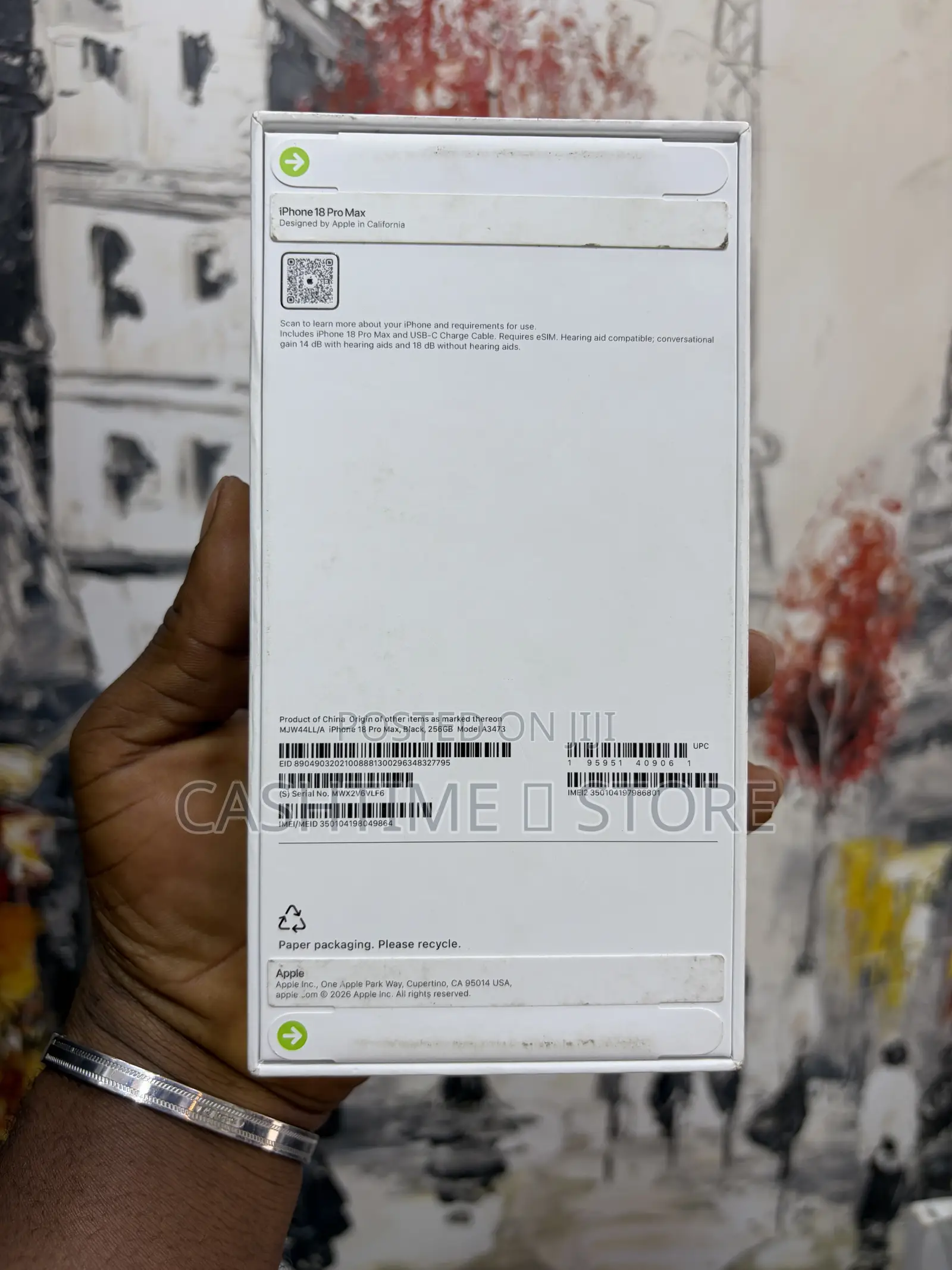New Apple iPhone 18 Pro Max 256 GB Black