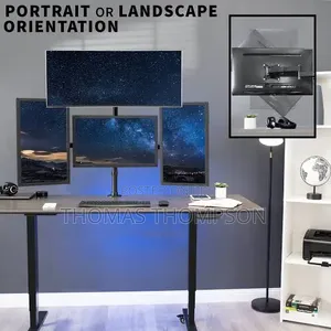 VIVO Quad Monitor Free-Standing Desk Mount