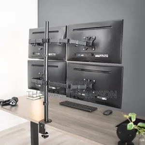VIVO Quad Monitor Free-Standing Desk Mount