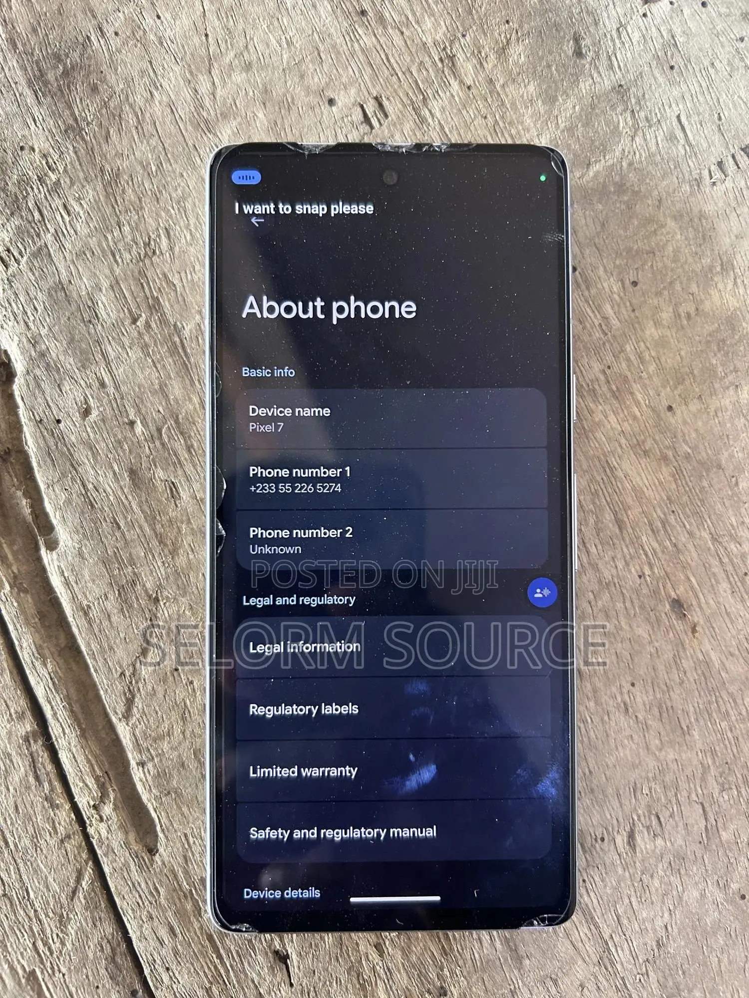 Google Pixel 7a 128 GB White