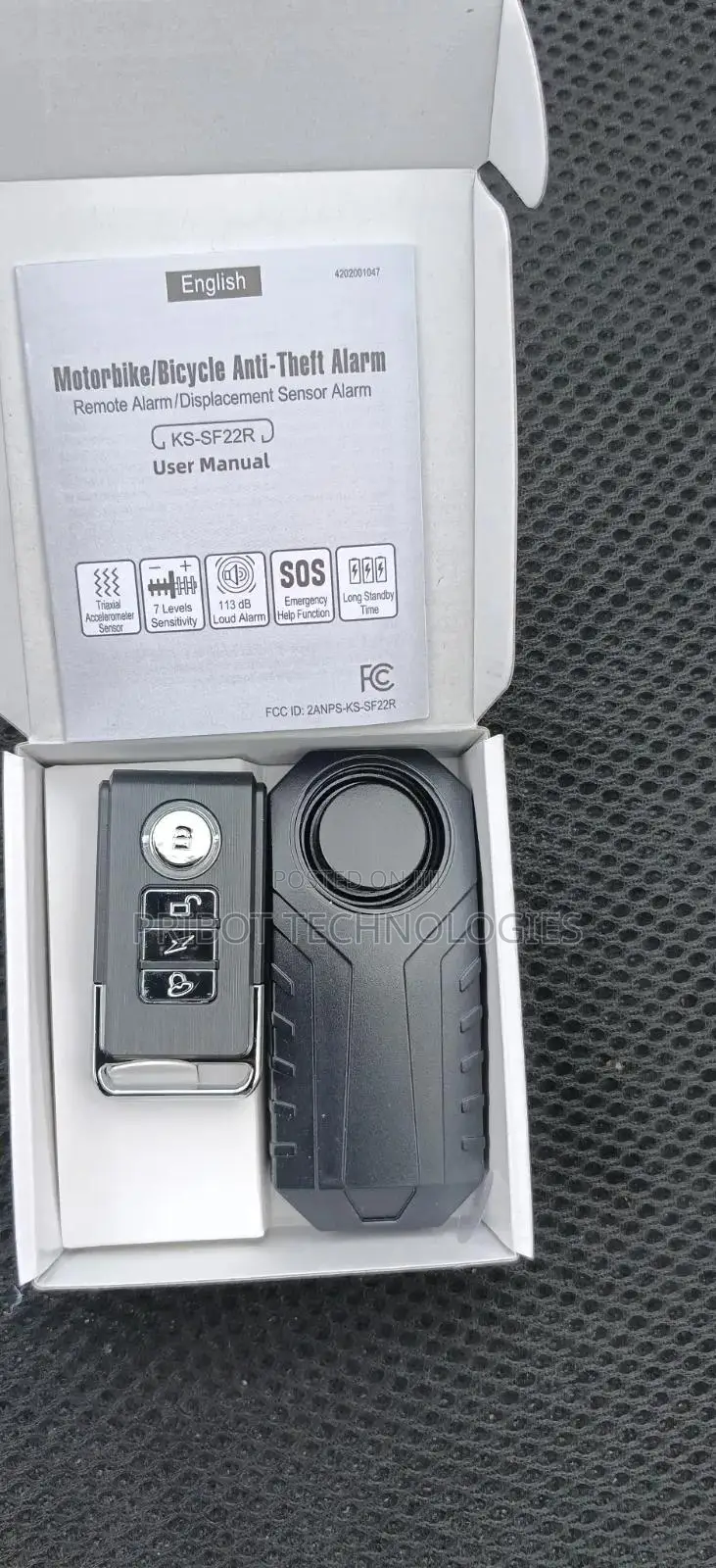 Motorbike Bicycle Anti-Theft Alarm With Remote Control