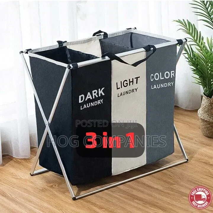 3 in 1 Foldable Laundry Clothes Organizer- Fast Delivery in 2 Hours