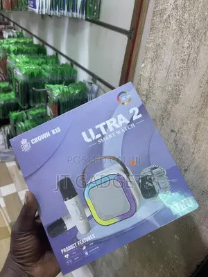 Crown Ultra 2 Smart Watch Combo| + Karaoke Mic Bluetooth Speaker