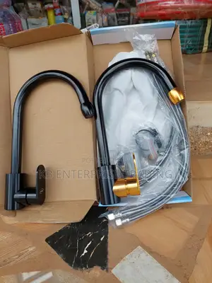 Black Gooseneck Kitchen Mixer Taps