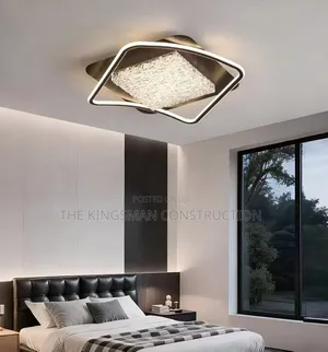 Beautiful Golden Crystal Square Ceiling Lights