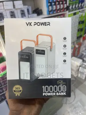VK Power Slice 100,000mAh Power Bank | LED Light | 365-Day Warranty