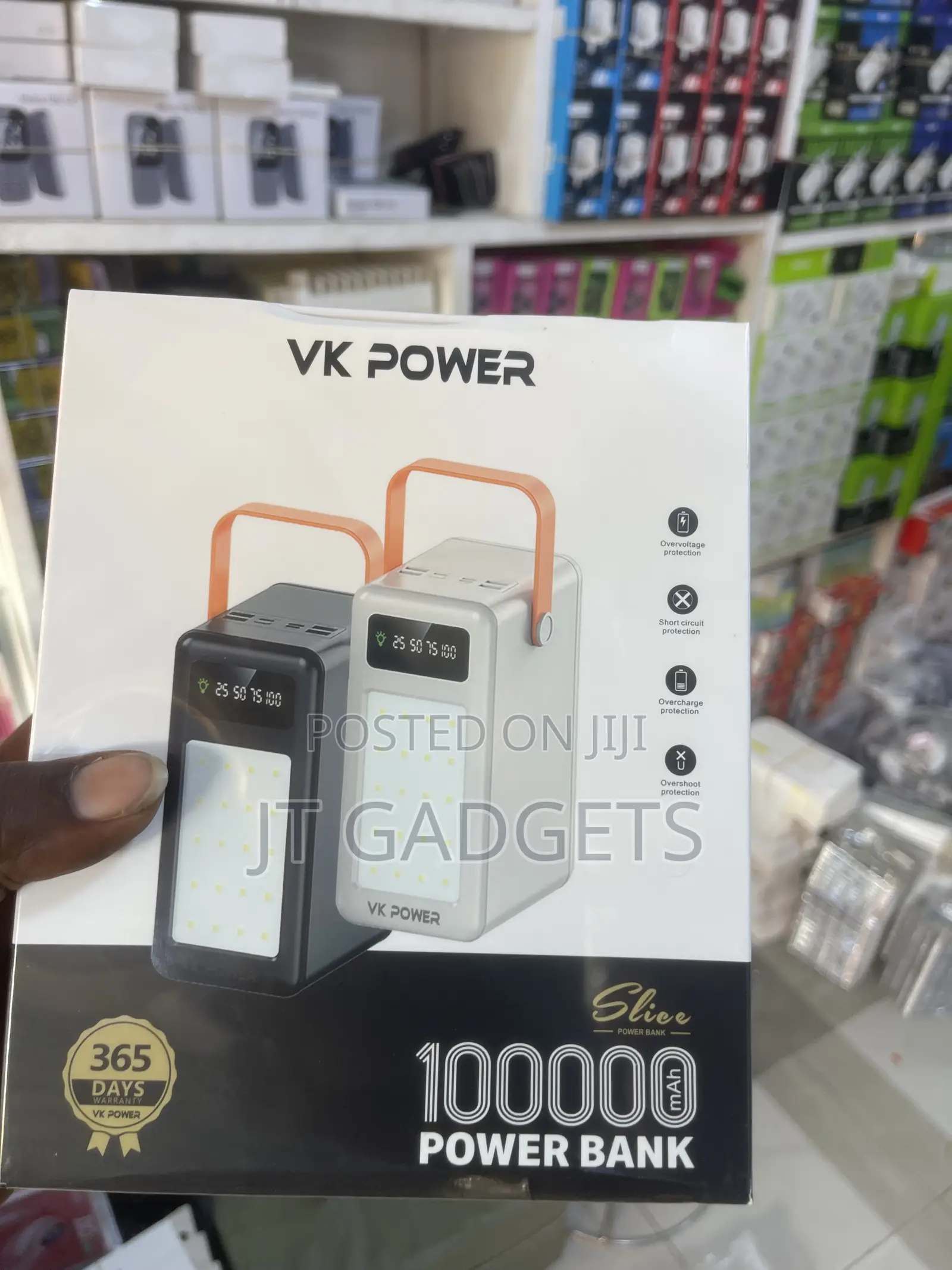 VK Power Slice 100,000mAh Power Bank | LED Light | 365-Day Warranty