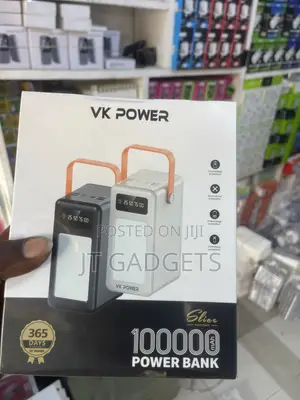 VK Power Slice 100,000mAh Power Bank | LED Light | 365-Day Warranty